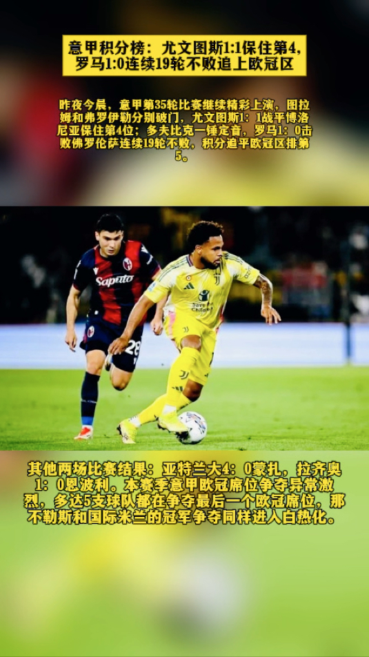 罗马前场组合发挥亮眼，球队反超积分榜前列
